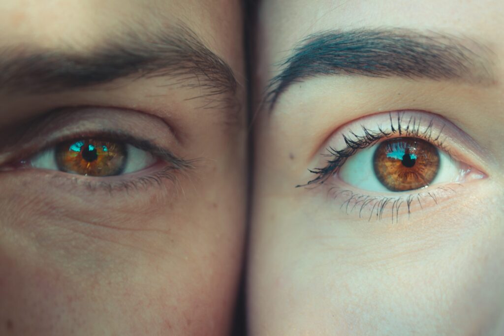 person's eyes